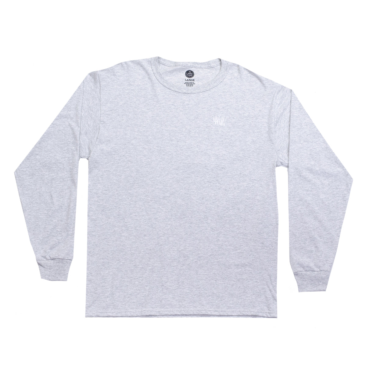 Script Long Sleeve T-Shirt Athletic Grey