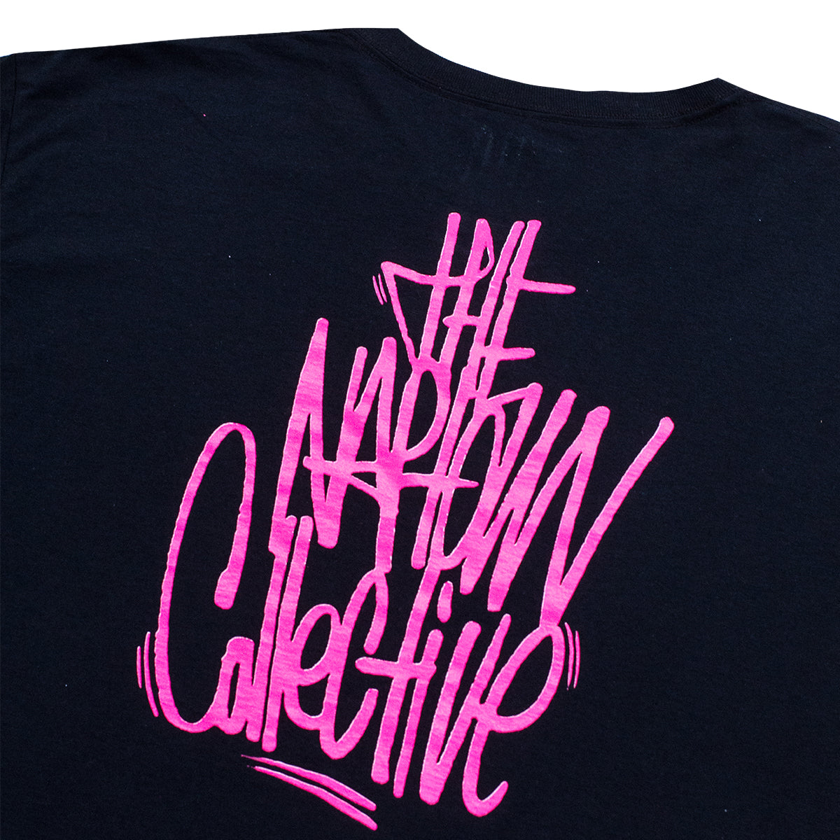 Script Long Sleeve T-Shirt Fire Pink