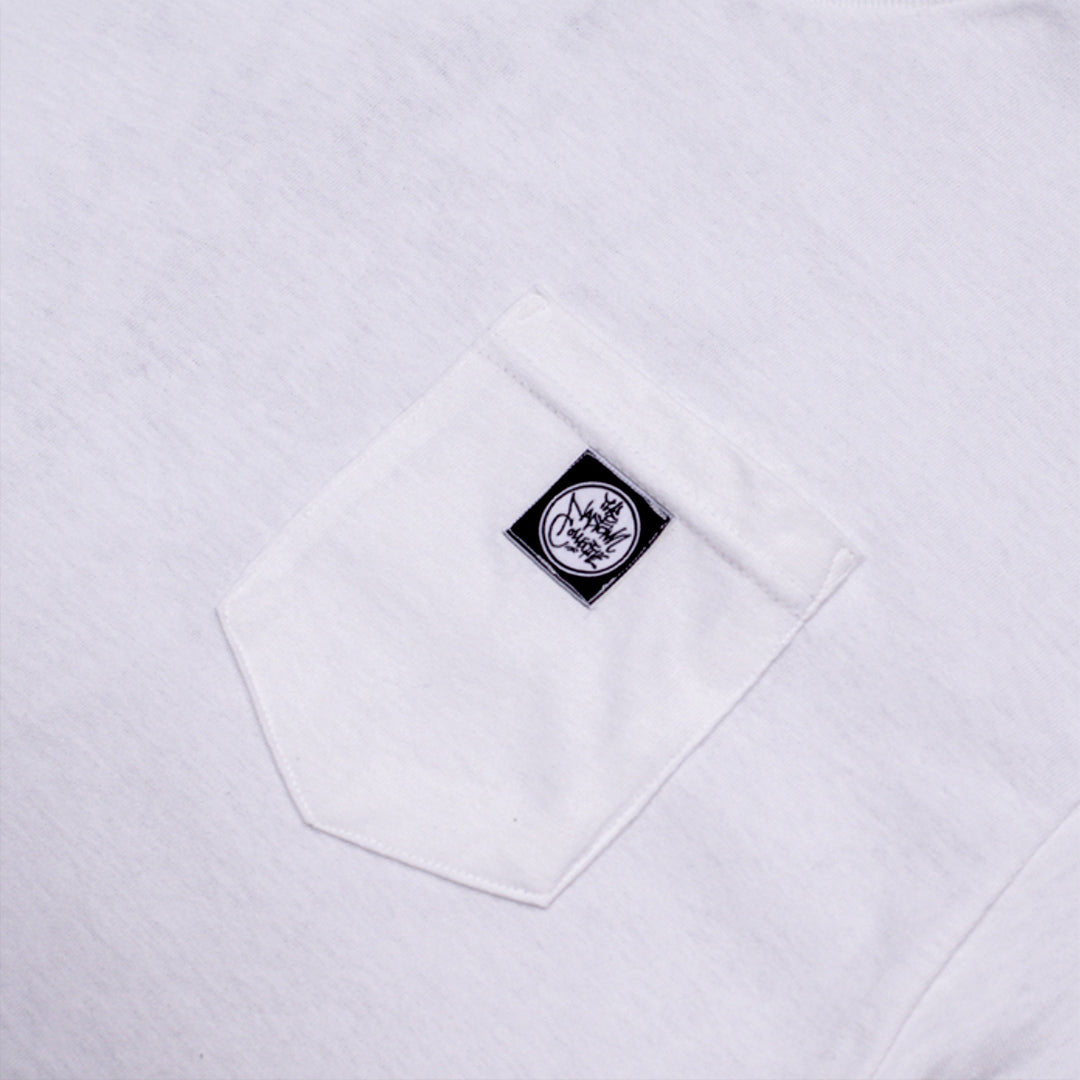 Puzzle Pocket Tee Shirt White