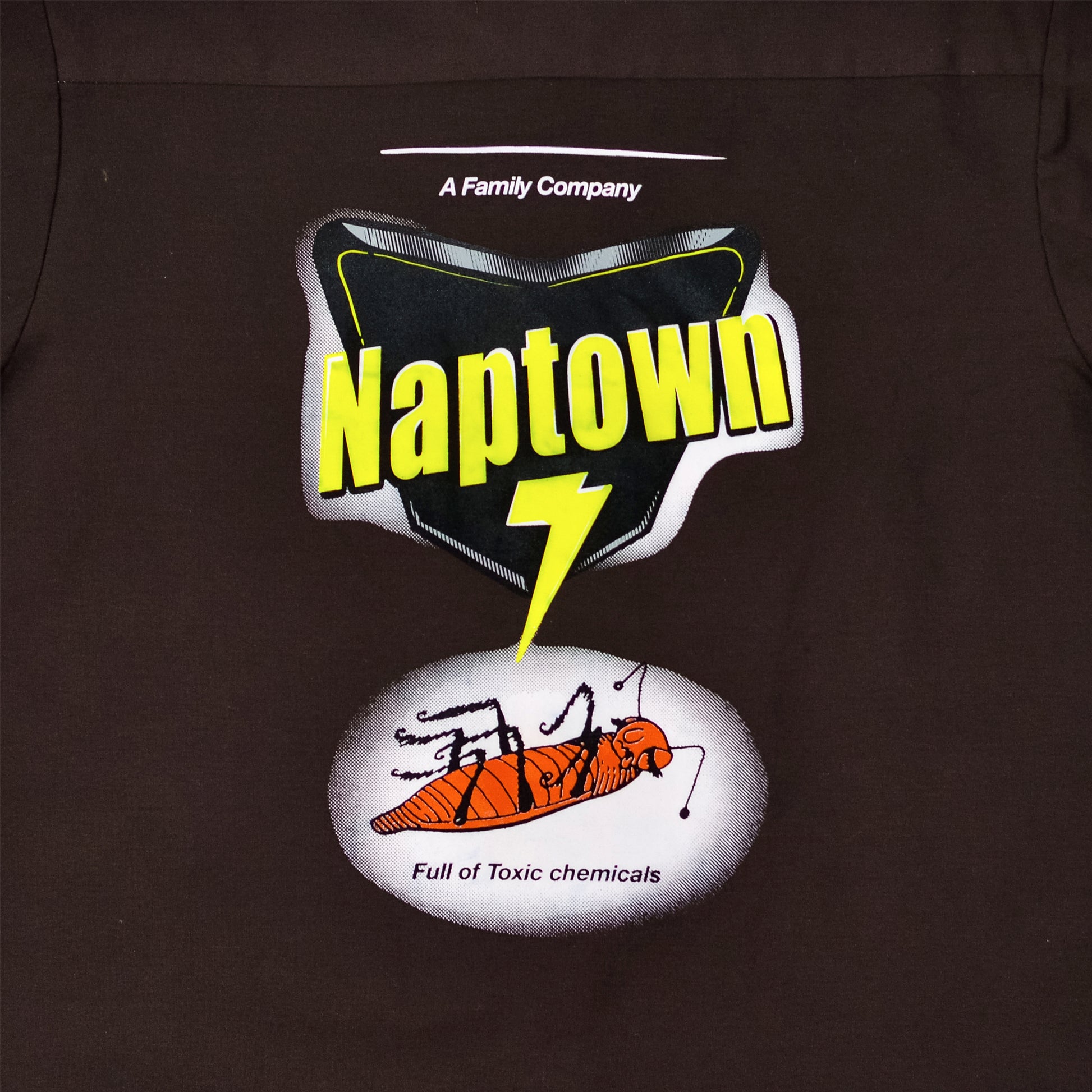 Embroidered Work Shirt Brown
