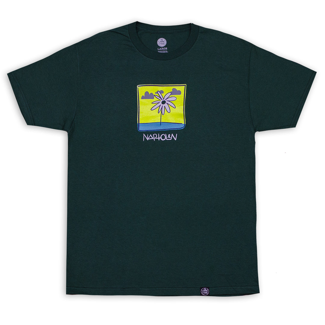 Flower Shirt Forest Green