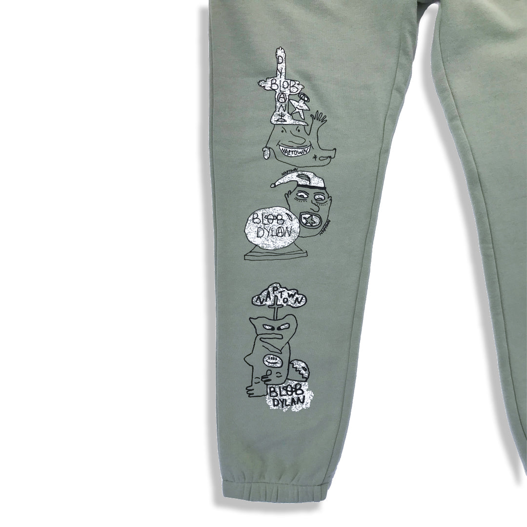 Blob Dylan x TNC Pea Sweat Pants