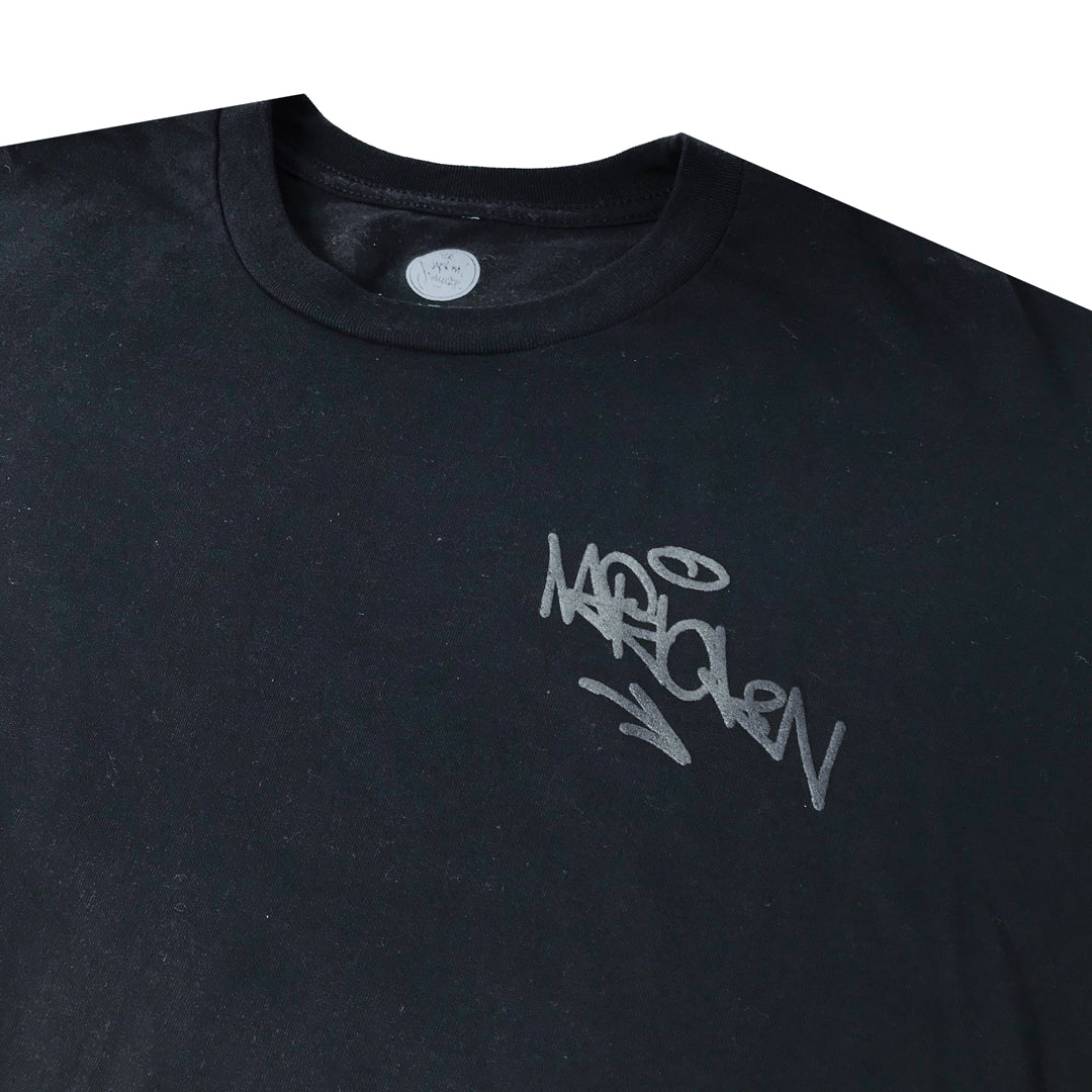 Top Down Tag Long Sleeve Shirt Black