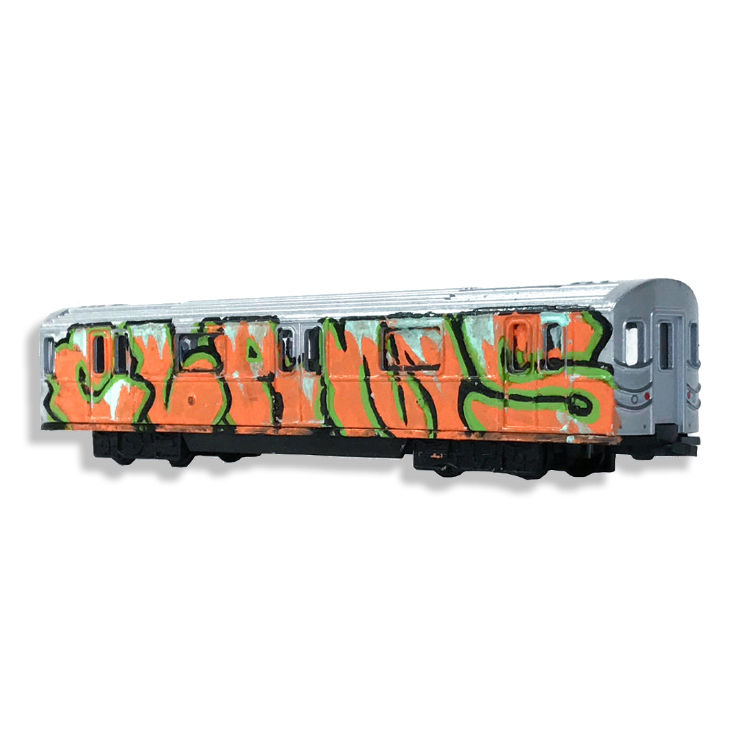 Hand Painted Die Cast MTA train