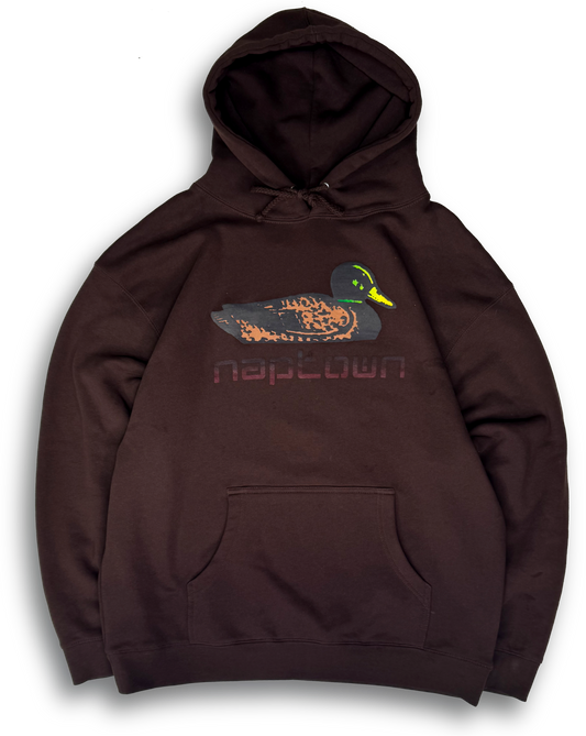 Duck Heavyweight Hoodie Brown