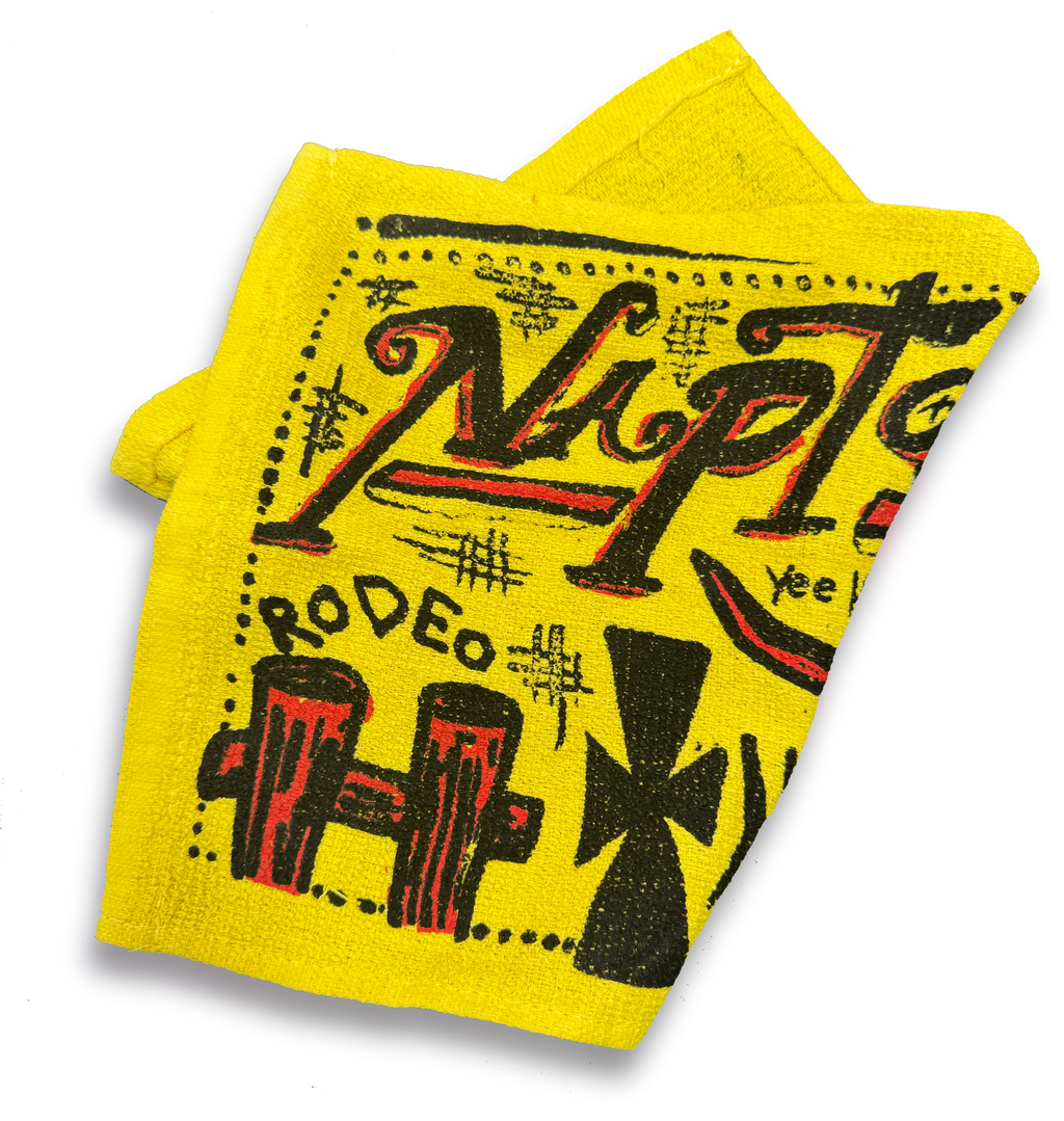 Cowboy Hand Towel Yellow