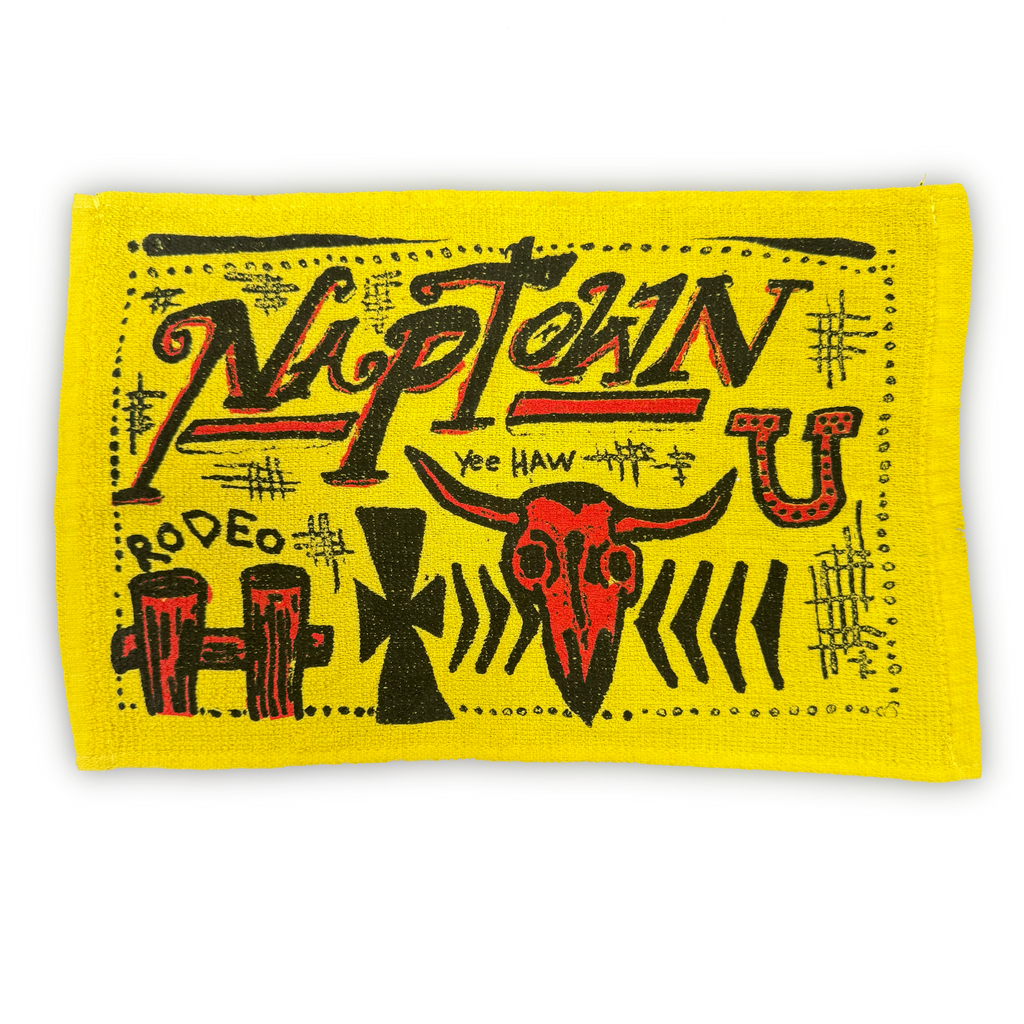 Cowboy Hand Towel Yellow