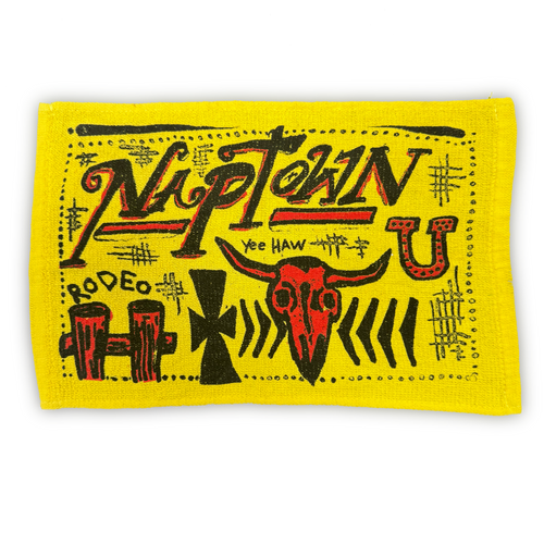 Cowboy Hand Towel Yellow