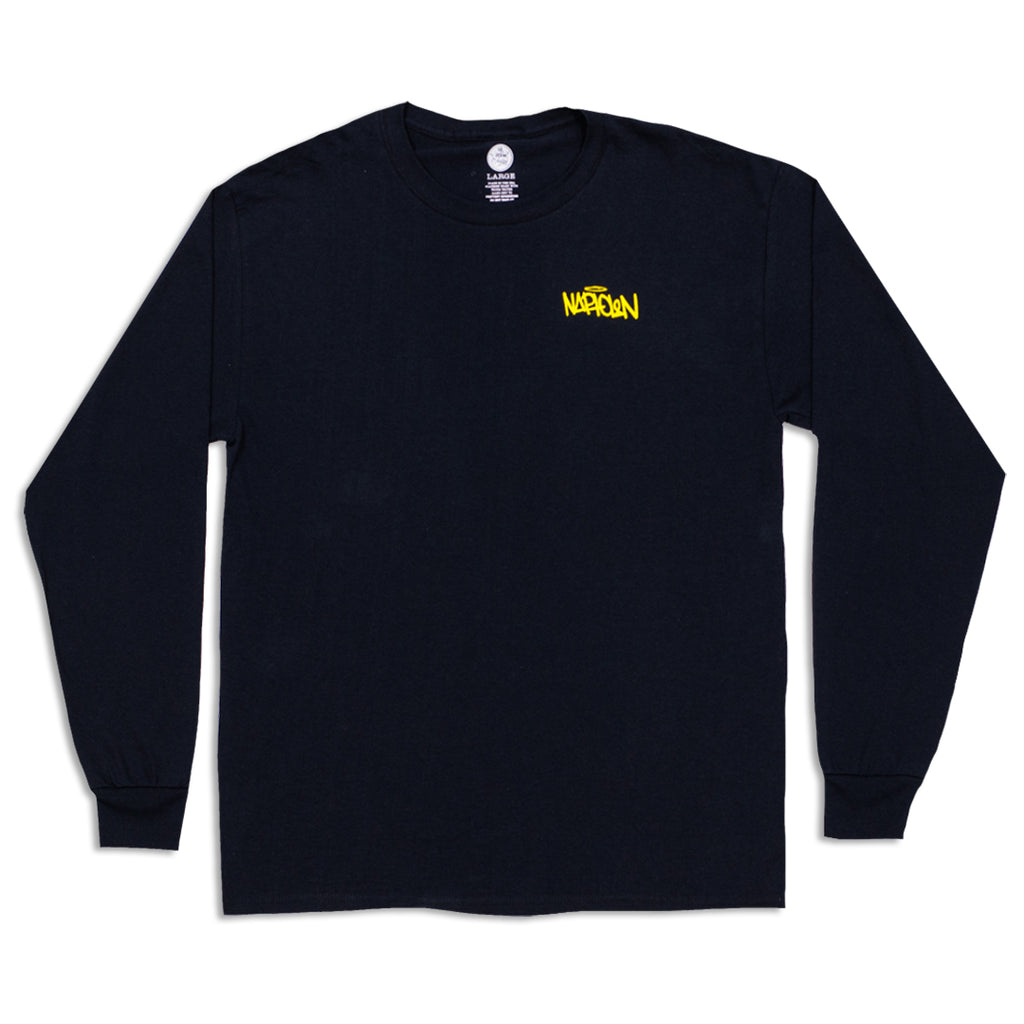 3D Circle Logo Long Sleeve Shirt Black
