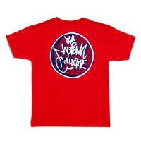 3D Circle Logo T-Shirt Red