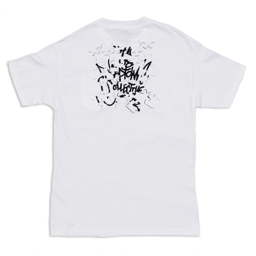 Puzzle Pocket Tee Shirt White