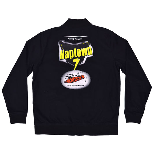 Embroidered Work Bomber Jacket Black