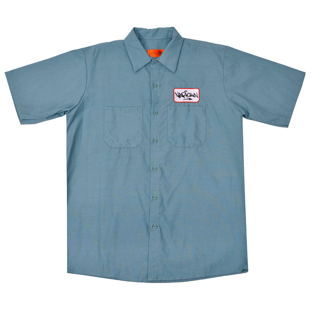 Embroidered Work Shirt Green