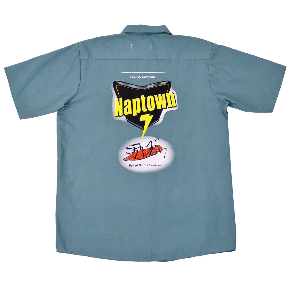 Embroidered Work Shirt Green