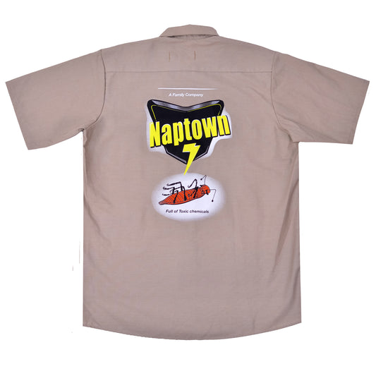 Embroidered Work Shirt Tan