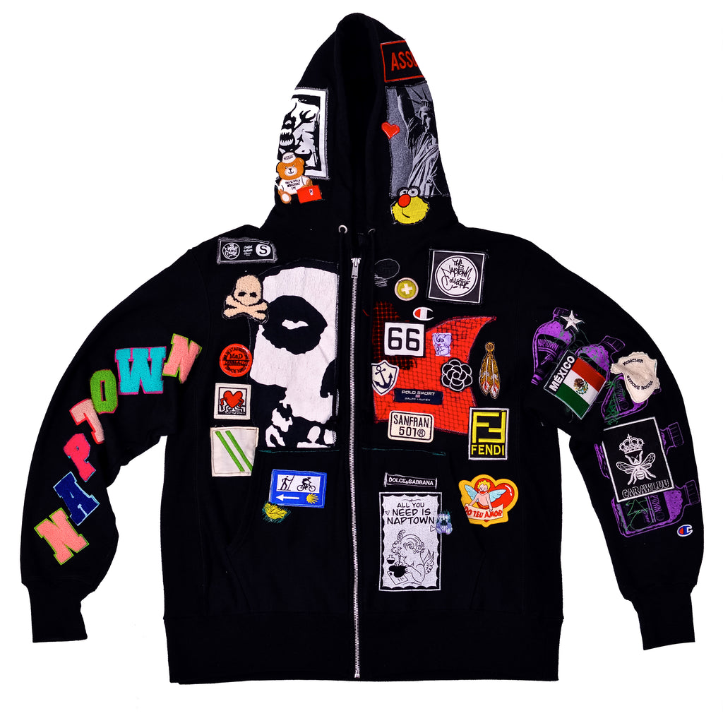 Black Patchwork Jacket