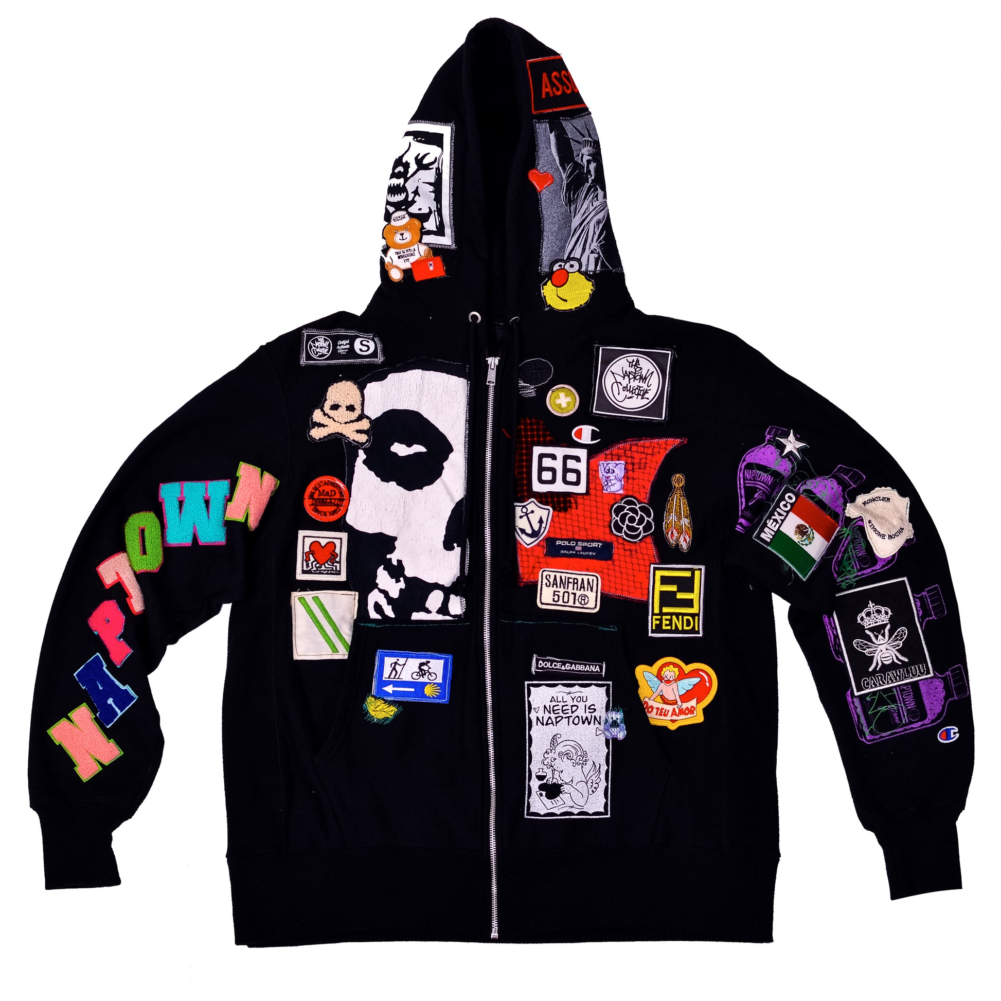 Black Patchwork Jacket