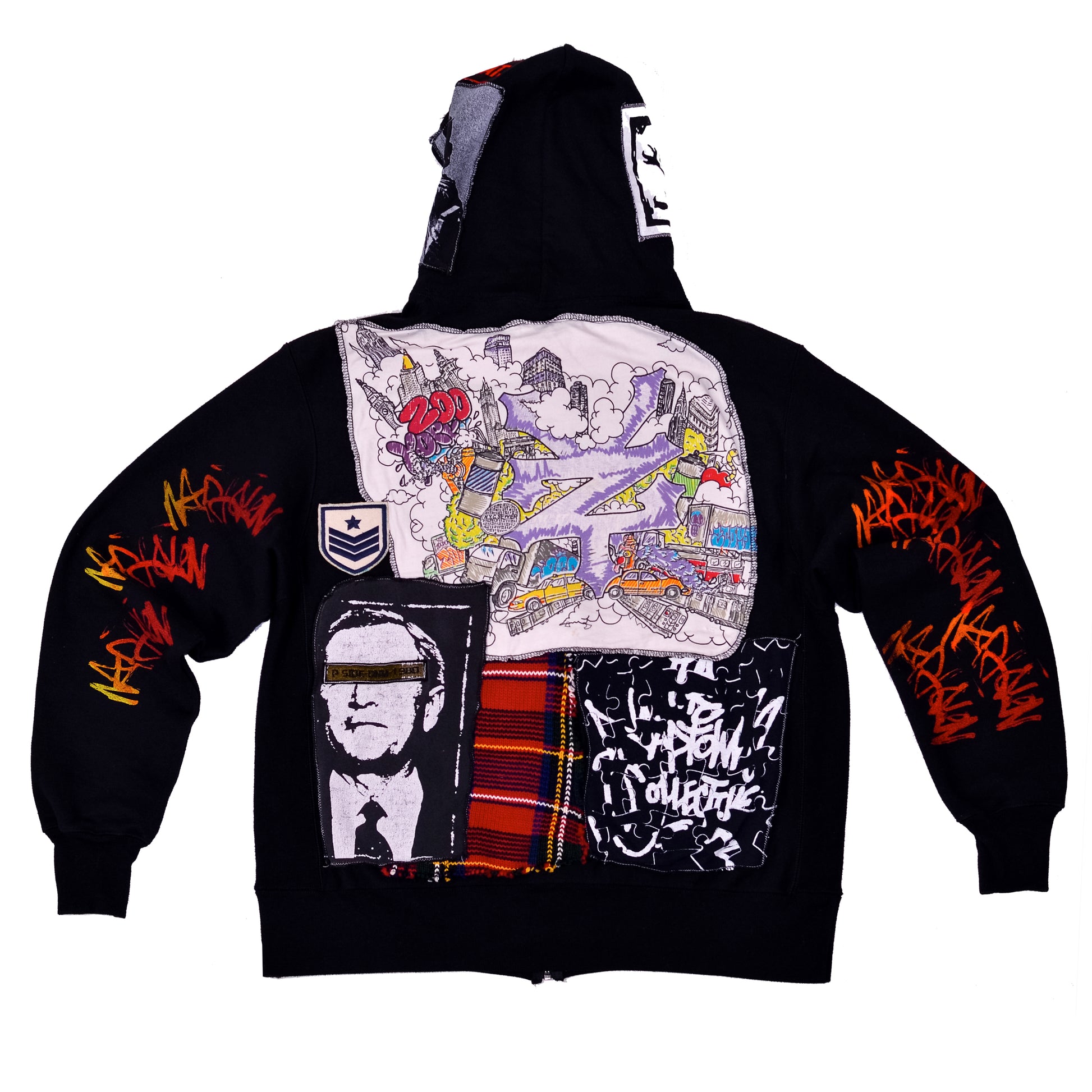 Black Patchwork Jacket