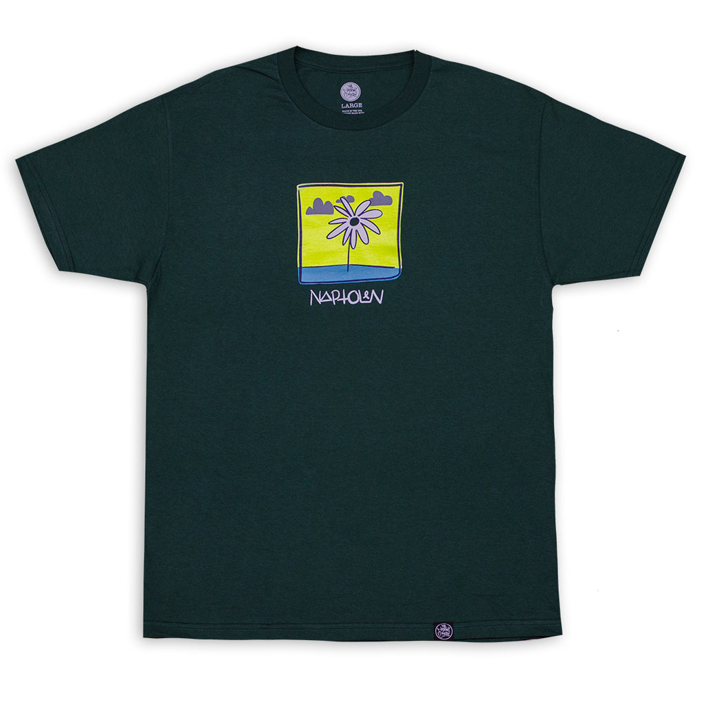Flower Shirt Forest Green