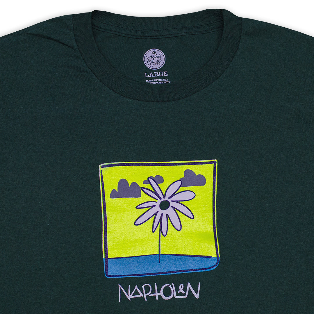 Flower Shirt Forest Green