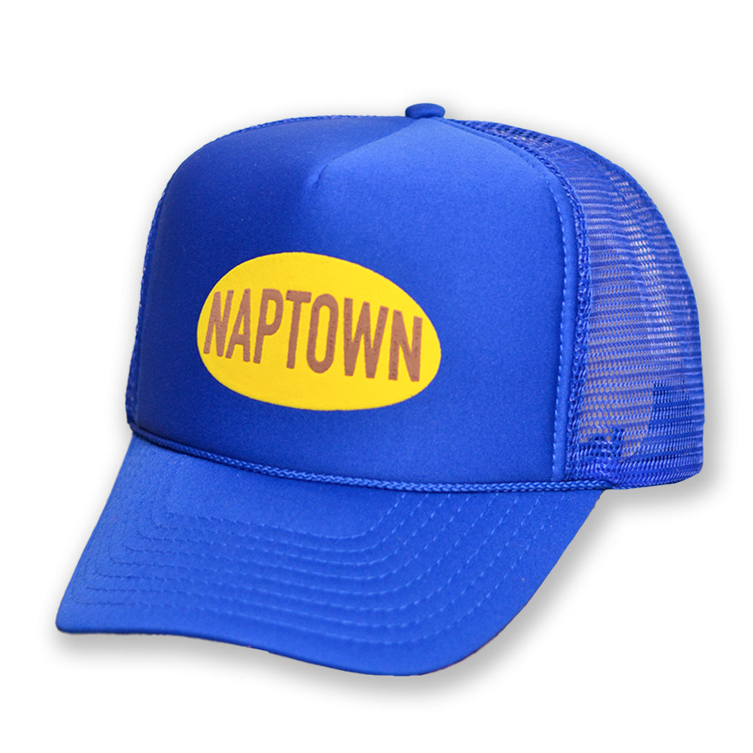 Foam Trucker Oval Logo Royal Blue