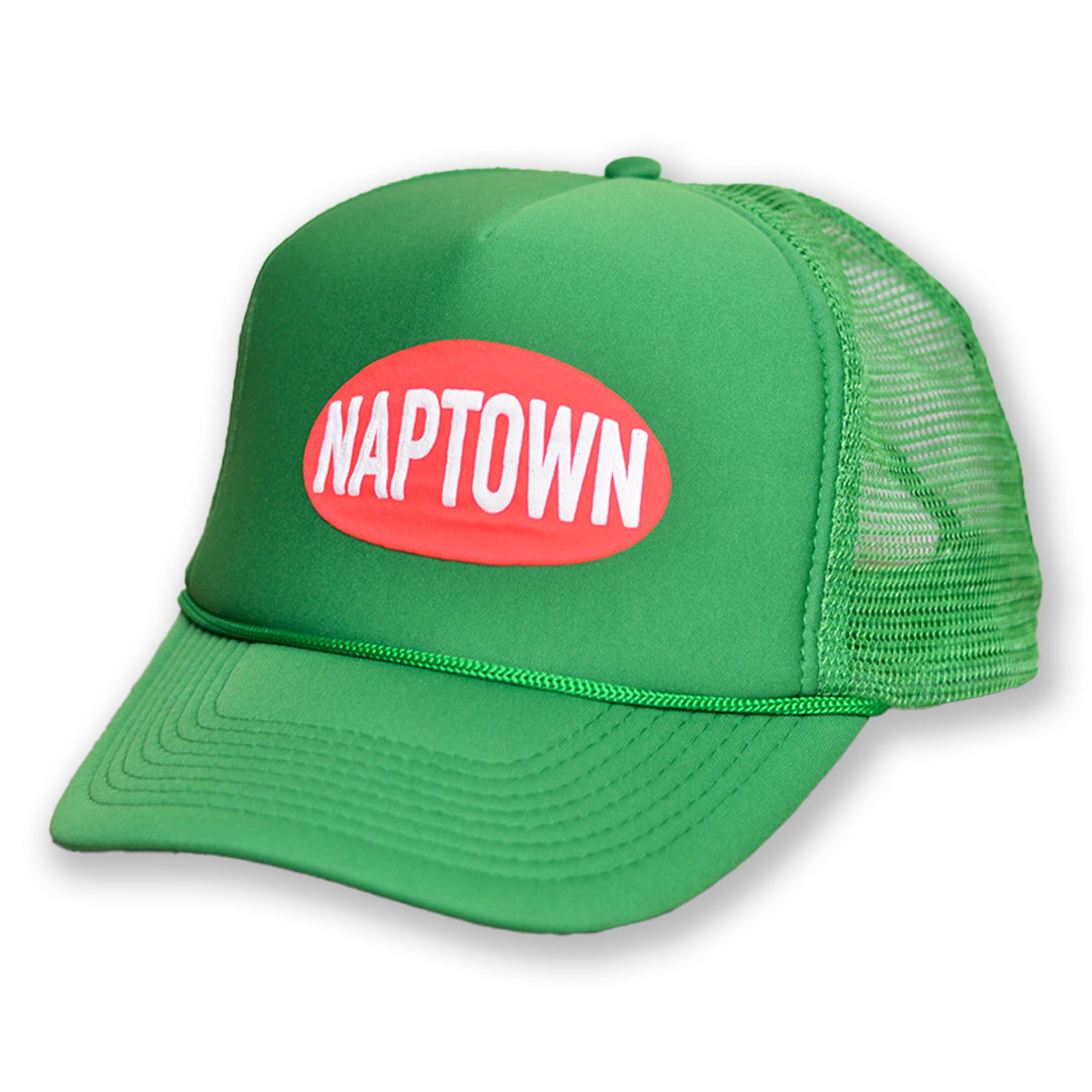 Foam Trucker Oval Logo Green