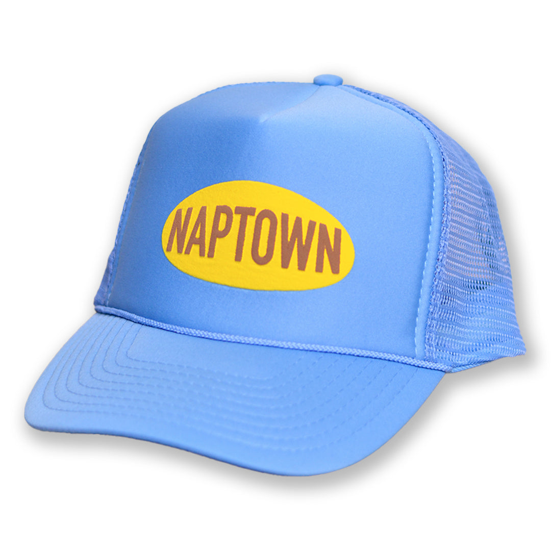 Foam Trucker Oval Logo Rust Blue