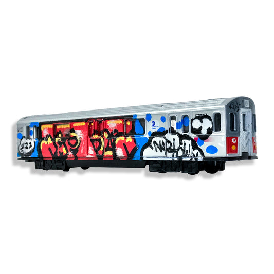 Hand Painted Die Cast MTA train