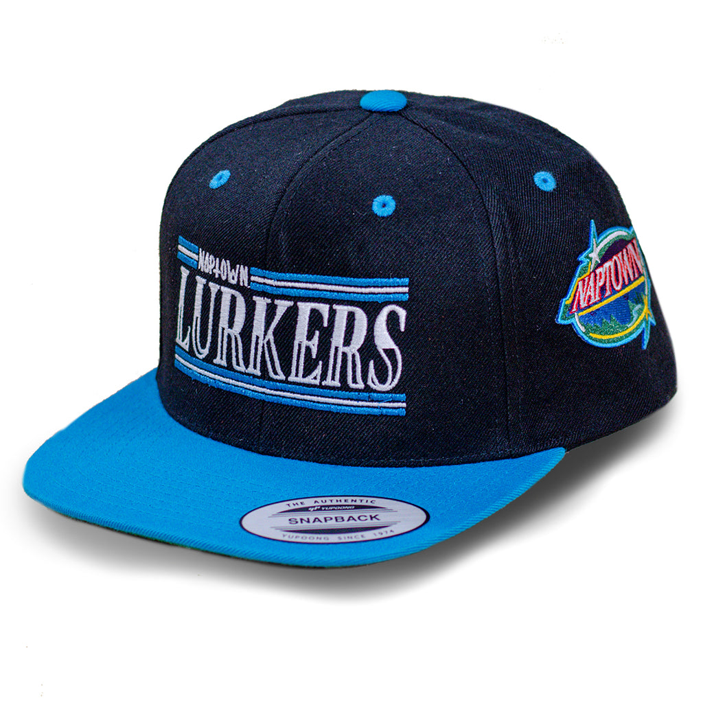 Lurker's Hat Turquoise & Black