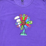 Skate Flower T-Shirt Purple