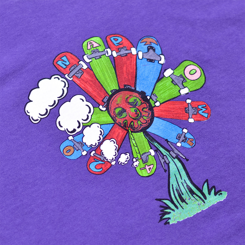 Skate Flower T-Shirt Purple